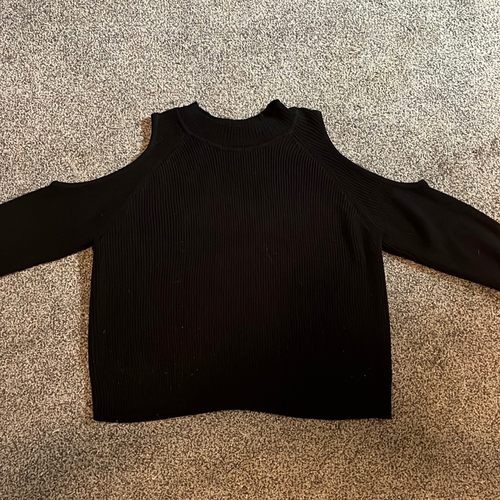black sweater